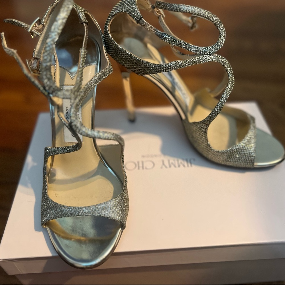 Jimmy Choo Bronze Stiletto Heels for Formal Events